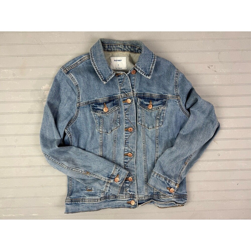 Old Navy Size M Womens Denim Jean Jacket Light Wash